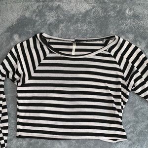 Striped crop top